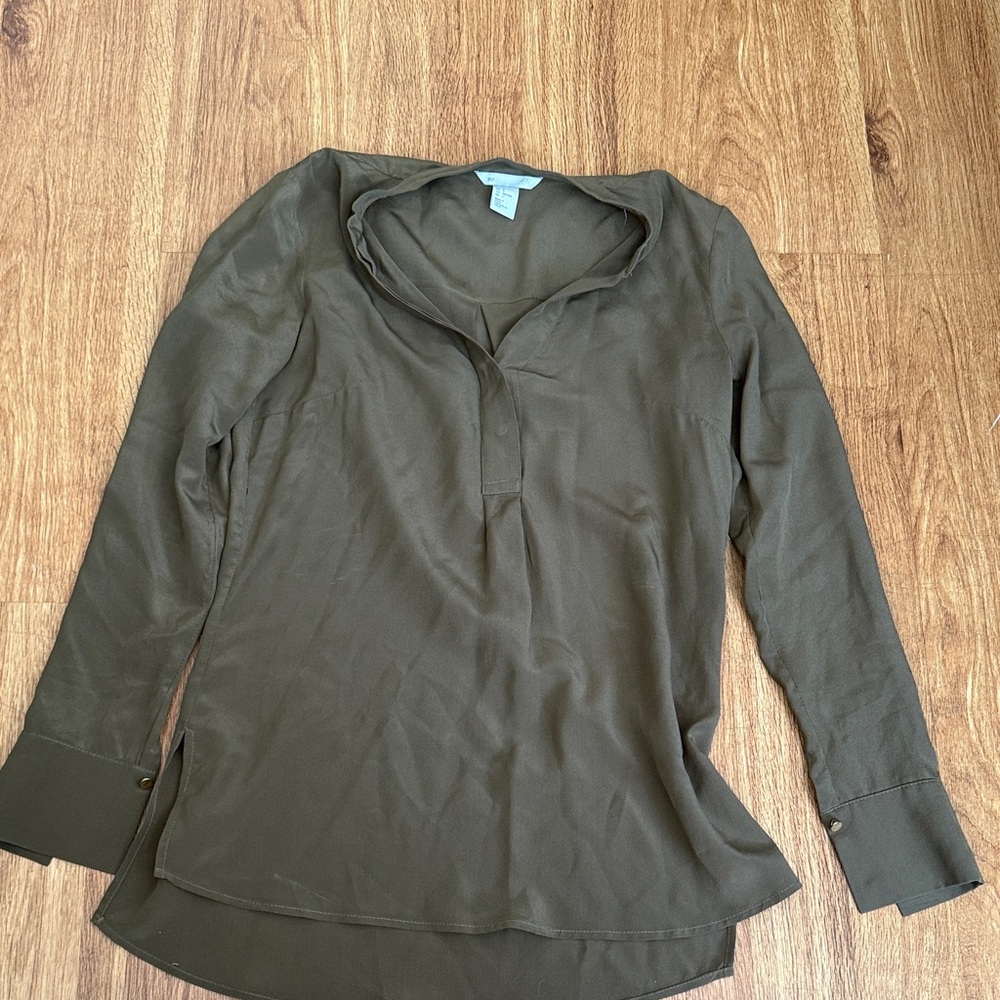 H&M Olive Green Blouse